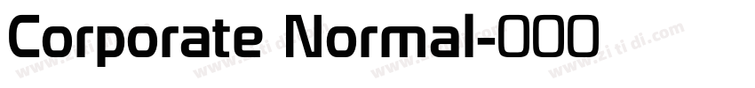 Corporate Normal字体转换